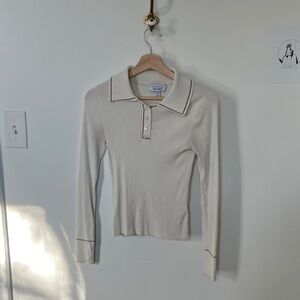 & Other Stories Cream Button Down Shirt